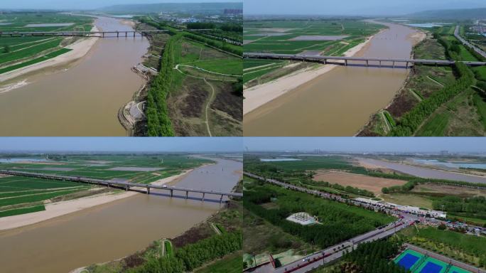 4K航拍短片.渭南渭河生态运动公园
