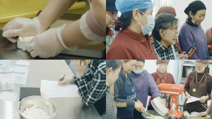 老年人学习烹饪美食