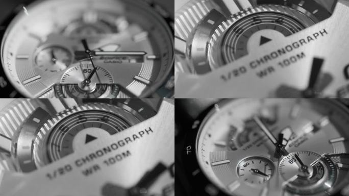 手表时钟指针争分夺秒时间流逝