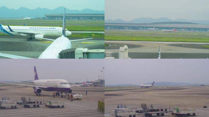 江北机场飞机