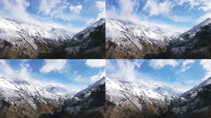 雪山延时摄影