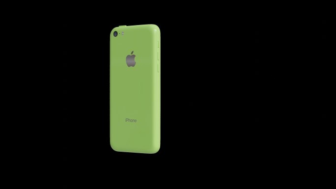 苹果iPhone 5c绿色手机旋转视频