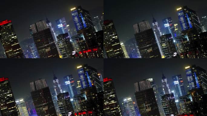 广州 珠江新城 特写 夜景 长焦