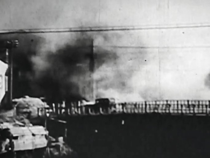 1937年 上海乌镇路桥被毁