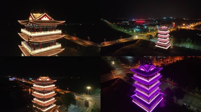 迎驾阁阁楼夜景