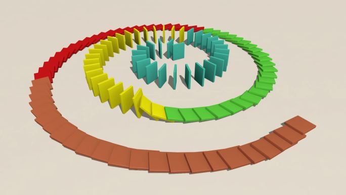 多米诺骨牌动画