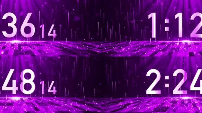 高端粉紫色3分钟液晶正数顺数计毫秒宽屏