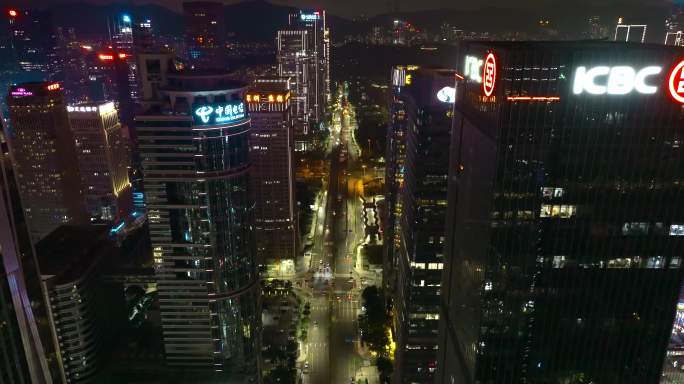 深圳市中央商务区夜景