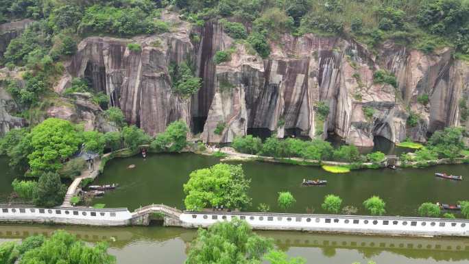 绍兴东湖景区延时航拍