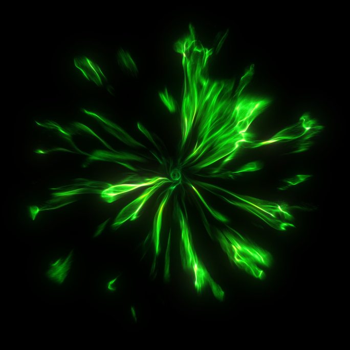 绿色魔法能量漩涡带通道