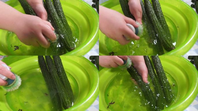 浸泡刷洗黄瓜时蔬 (3)