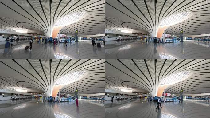 4K 北京大兴国际机场空境延时实拍