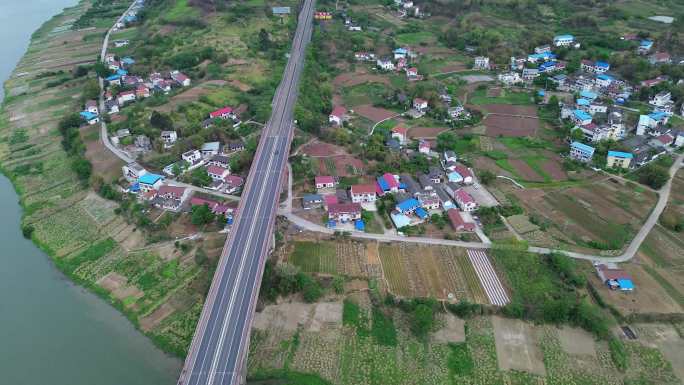 [4K]航拍素材.内江沱江大桥江湾