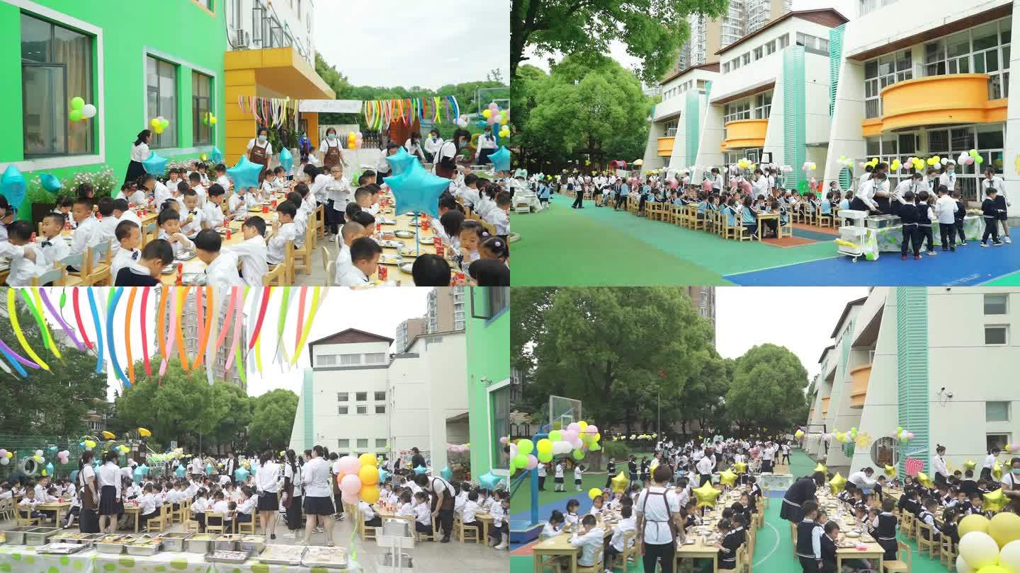户外学校幼儿园自助餐园游会