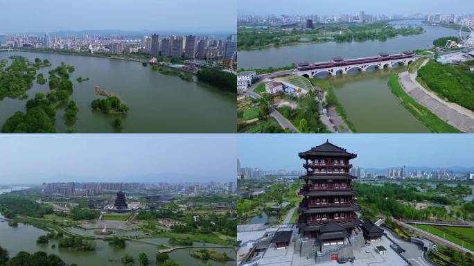 4K航拍短片.汉中天汉生态文化公园