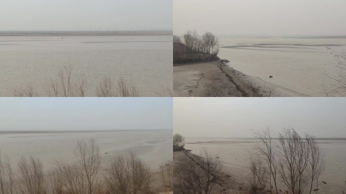 冬日黄河滩