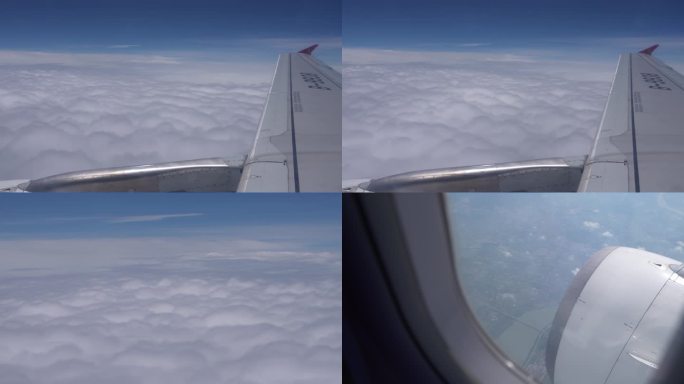 8k飞机上的云层云海