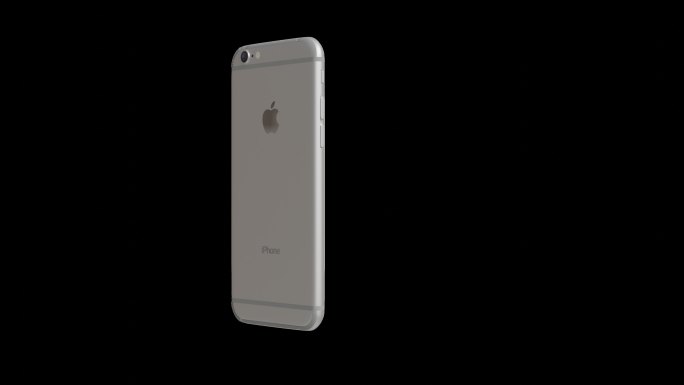 苹果iPhone 6银色手机旋转视频素材