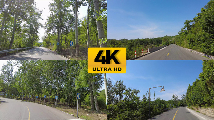 农村乡间小路行驶