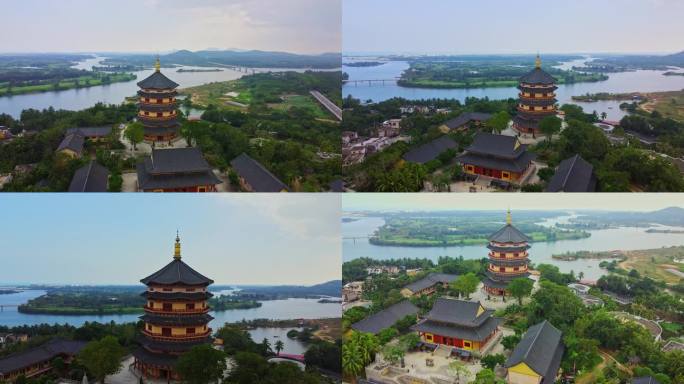 海南博鳌禅寺建筑航拍