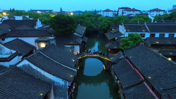 江南水乡乌镇夜景