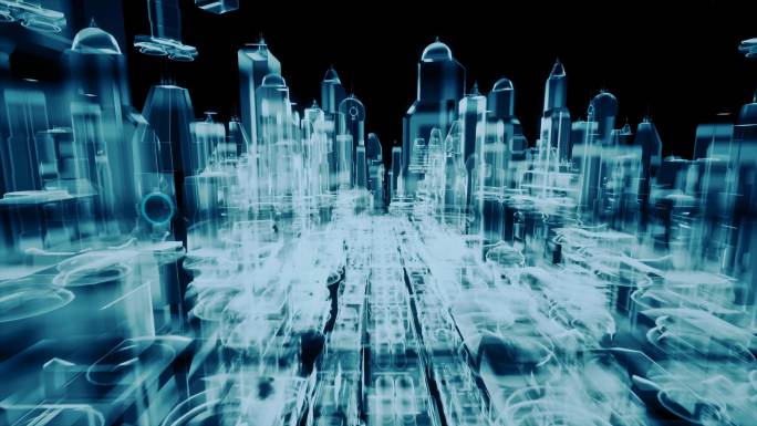 科技半透明城市