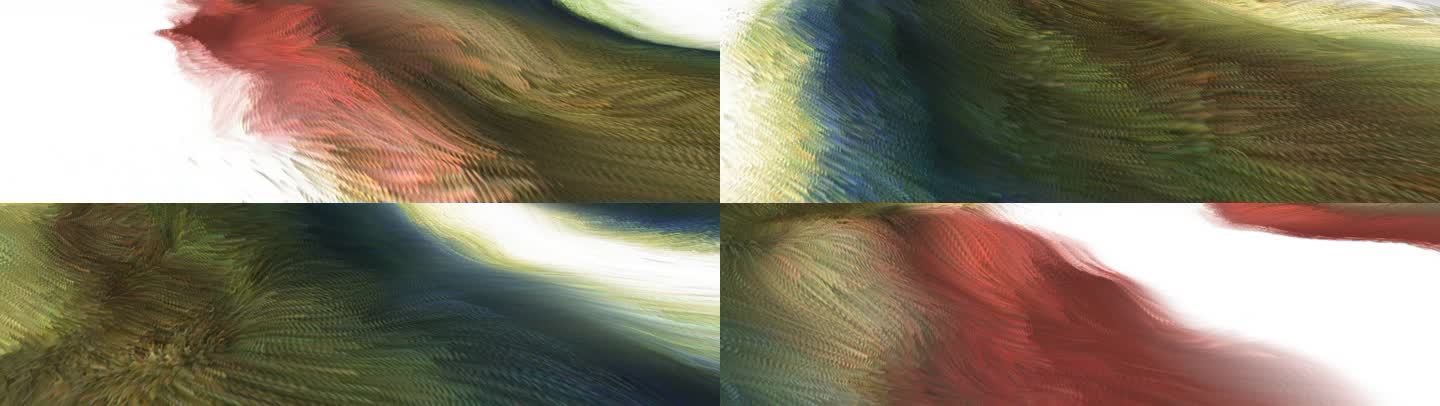 4K抽象背景粒子波浪涌动光影艺术宽屏15