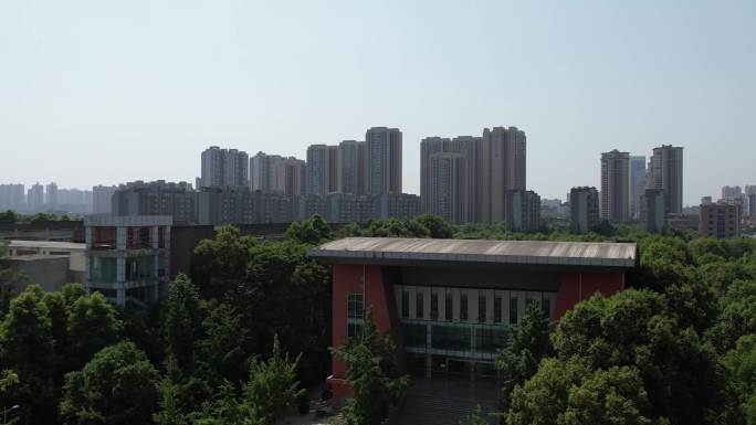 成都工业学院 郫都校区 航拍