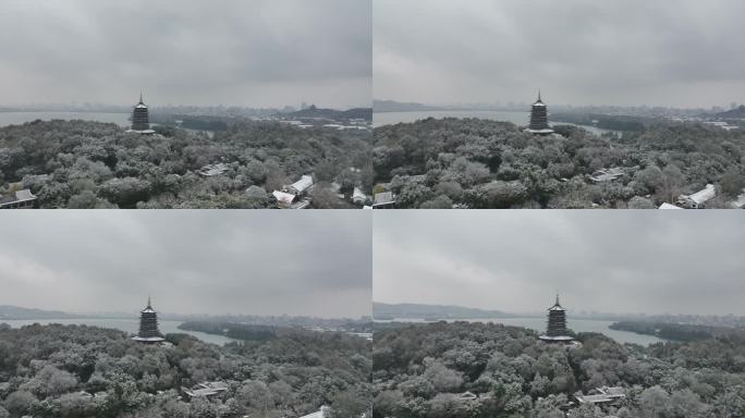 雪景雷峰塔