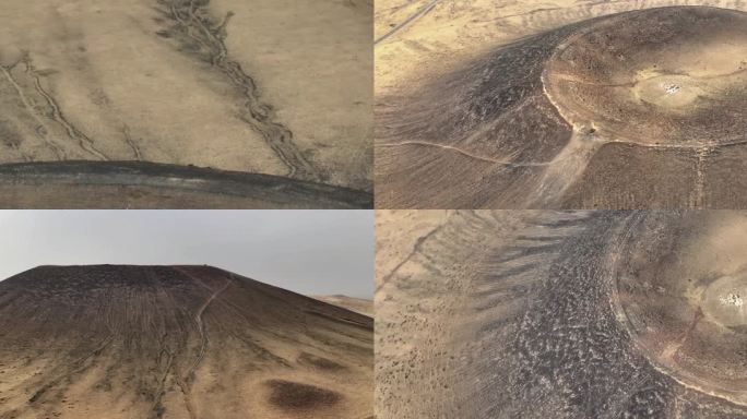 4K乌兰哈达火山 草原火山 火山地貌