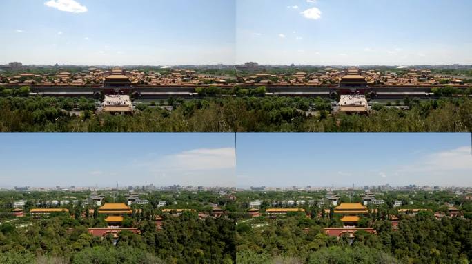 北京中轴线延时摄影  故宫俯拍