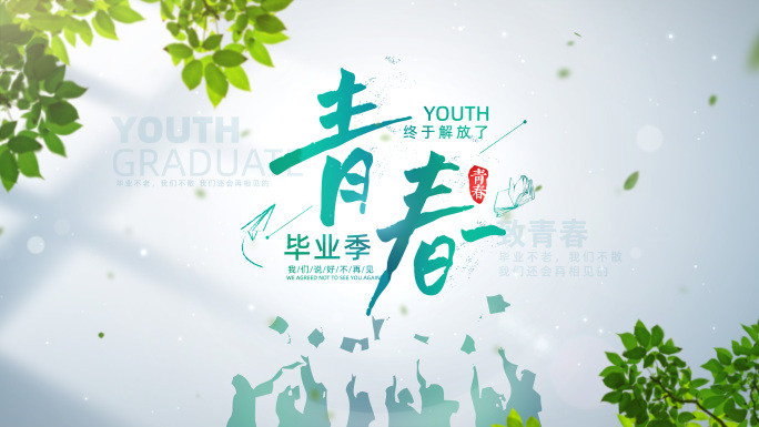 唯美清新文字标题片头(无插件）