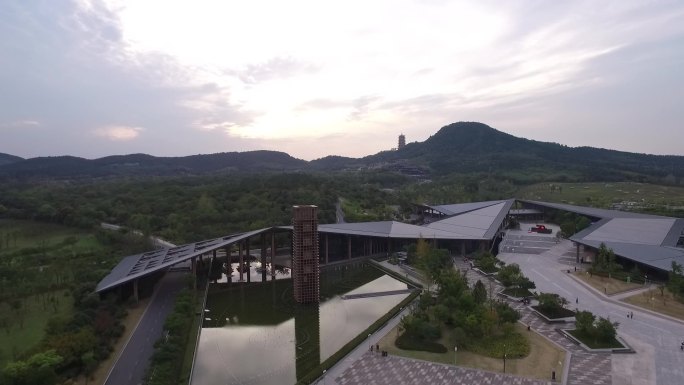 南京牛首山/牛头山航拍镜头/江宁旅游景区