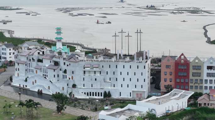 航拍北海海丝首港景区