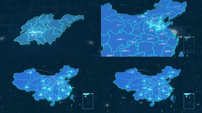 济宁辐射全国科技地图