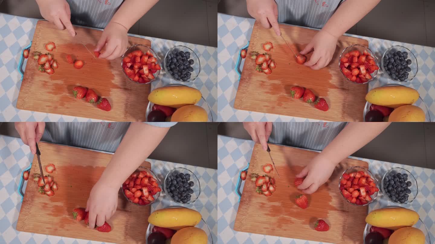 切草莓水果 (1)