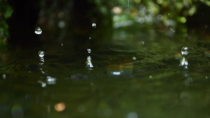 溪水瀑布水滴雨滴2