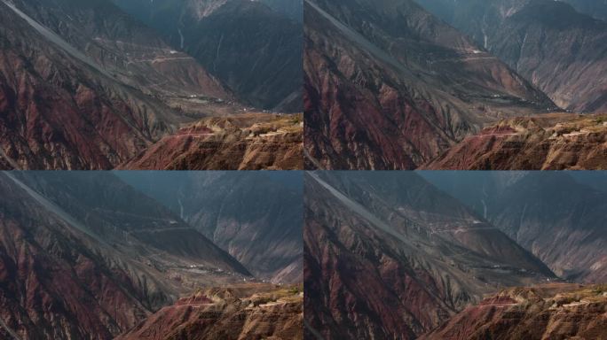 西藏旅游风光大山光影延时视频