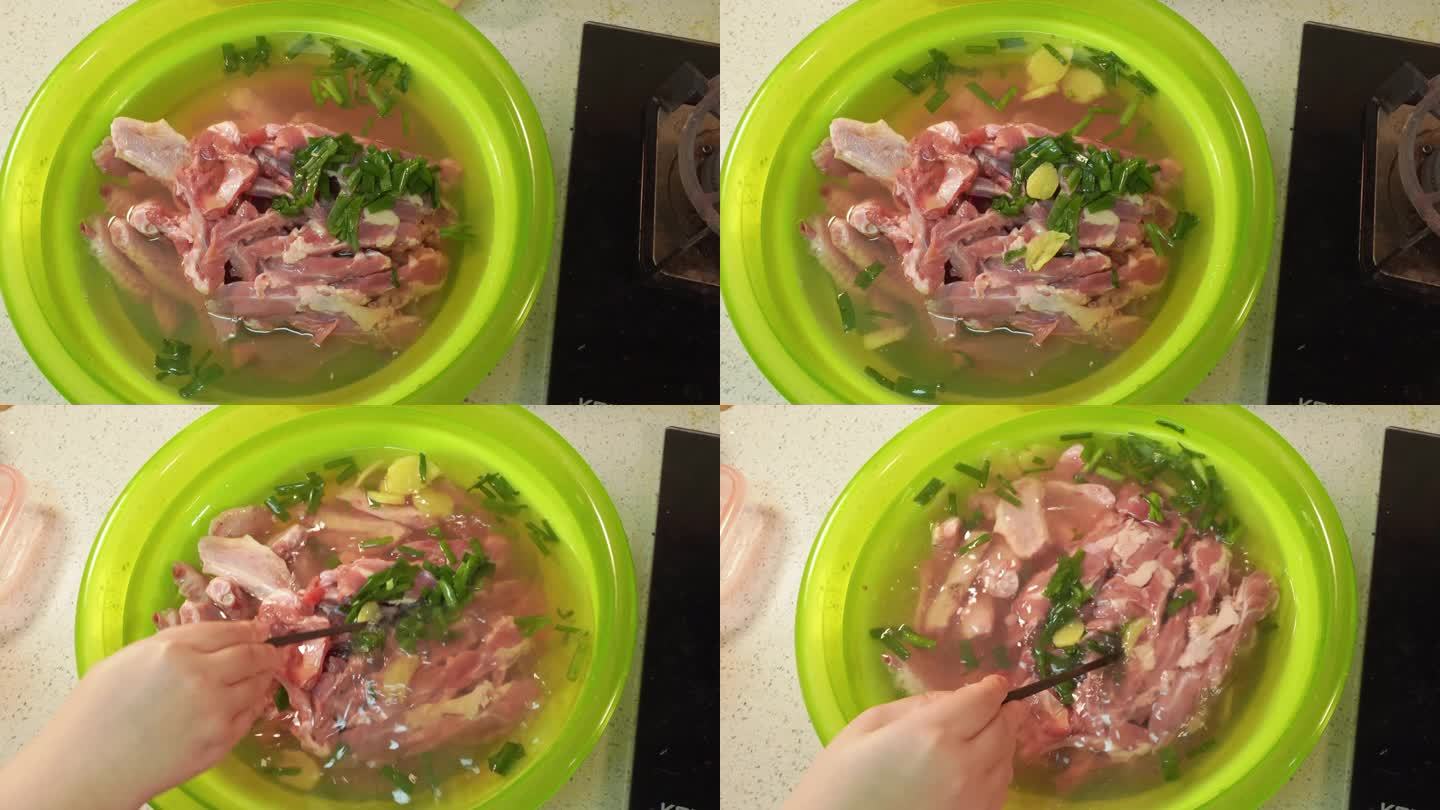 美食制作清洗鸭货 (1)
