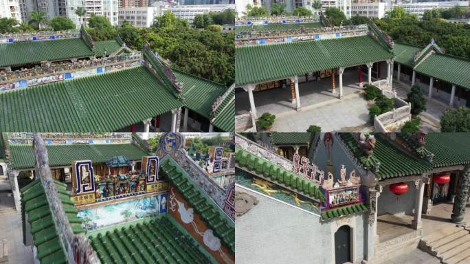 祠堂航拍