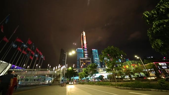 深圳城市 白转夜街景延时