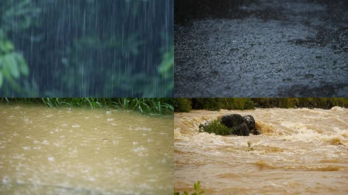 下雨 暴雨 洪流 洪水