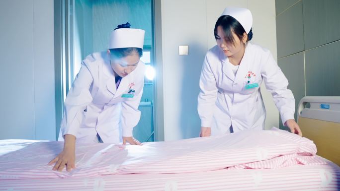 妇幼保健院护士整理病床4k项目