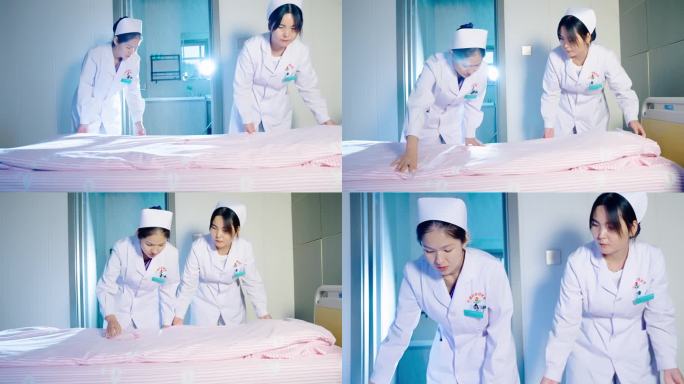 妇幼保健院护士整理病床4k项目