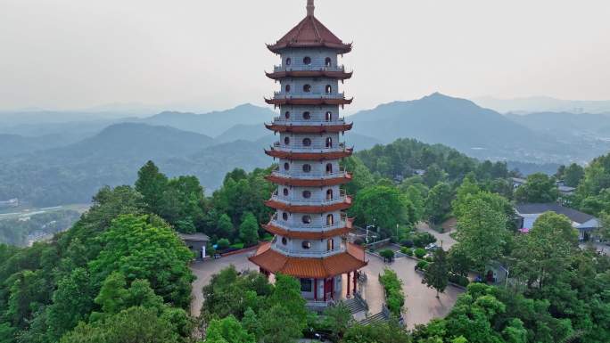 浏阳楚文塔航拍