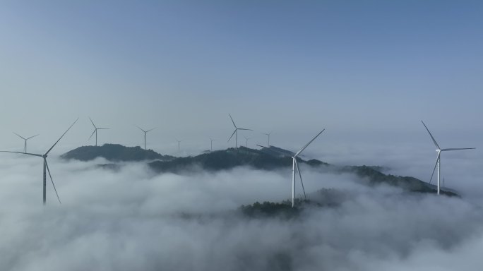 风电云海航拍视频