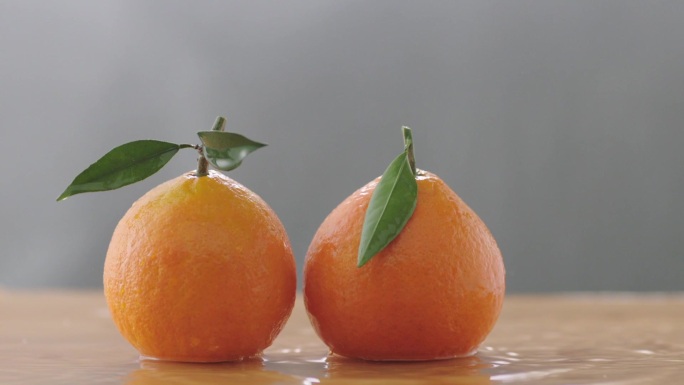柑橘 橙子 唯美水果慢镜头实拍