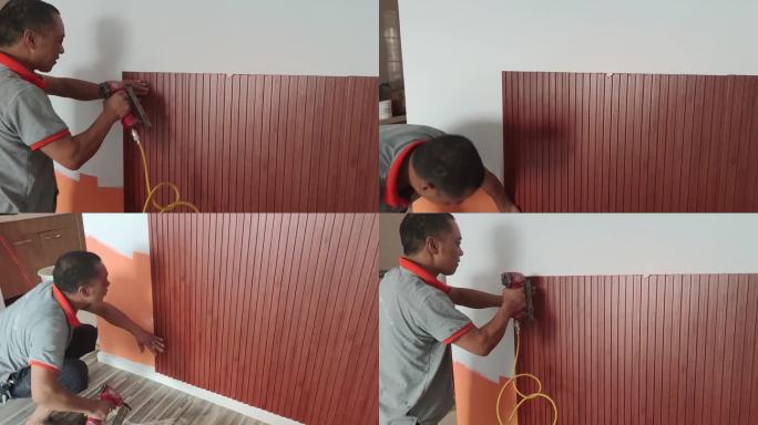 安装墙板装修
