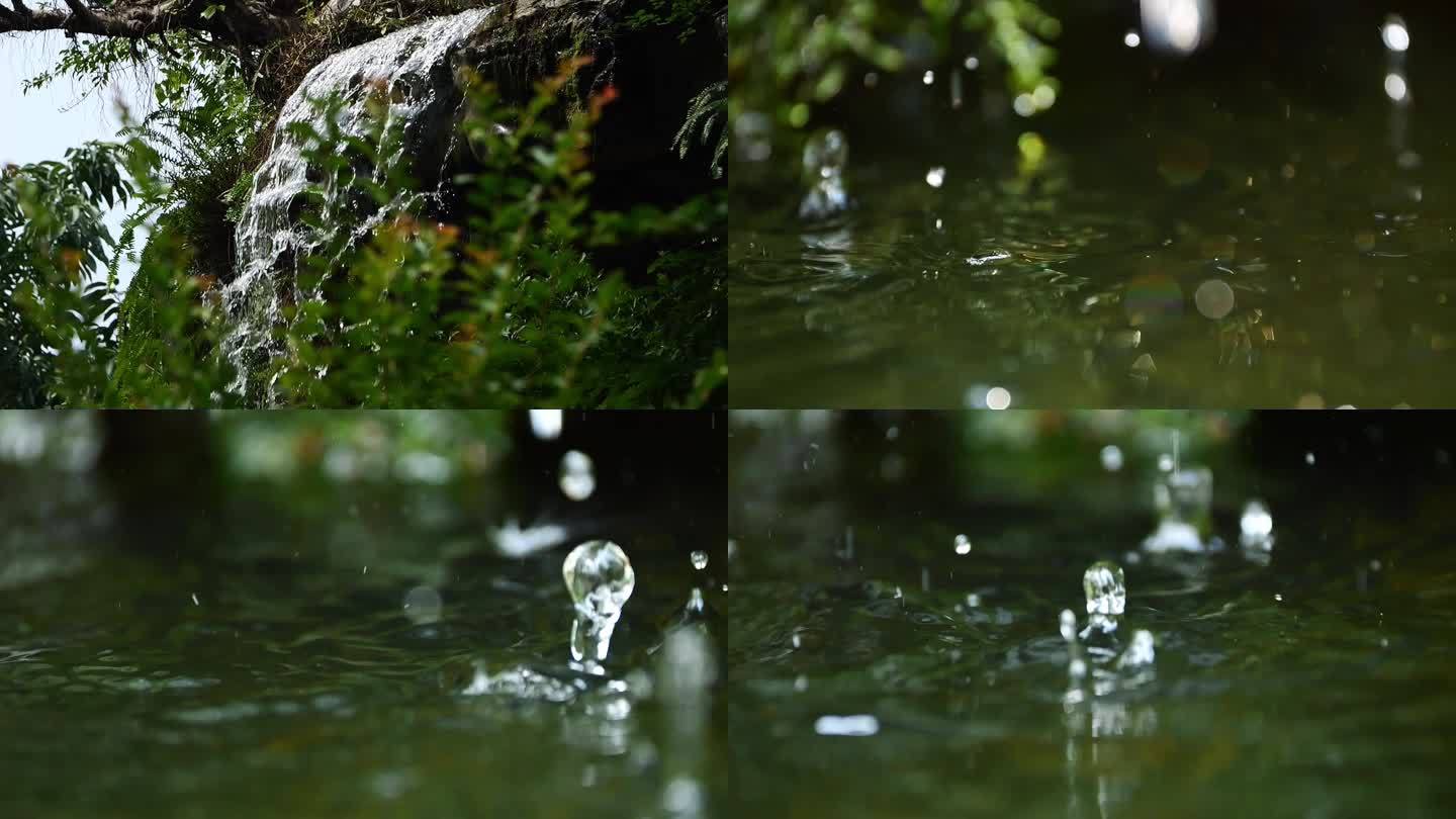溪水瀑布水滴雨滴3