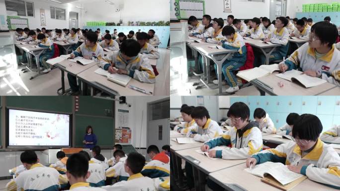 学生上课 学习 听课 老师讲课 高中生